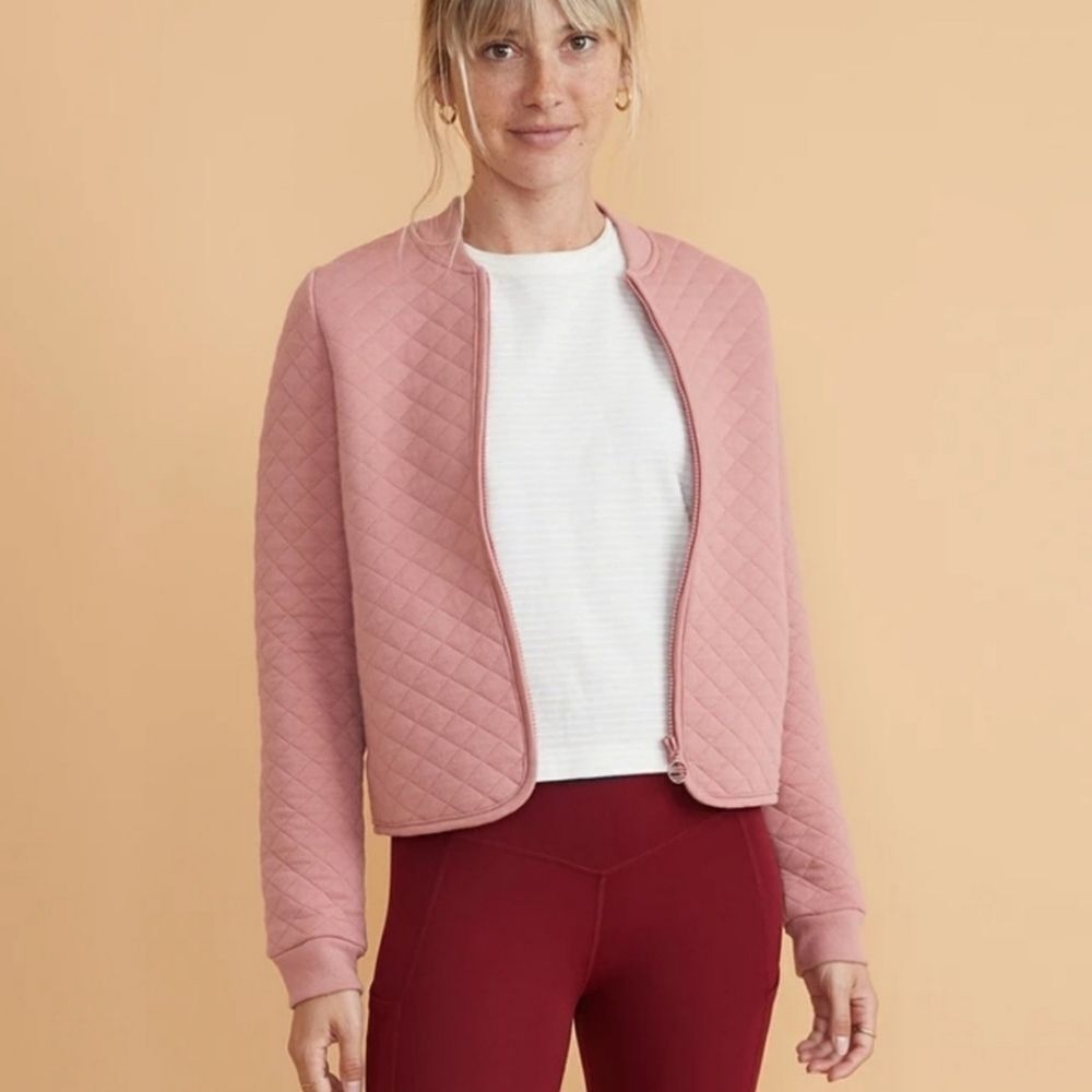 MARINE layer Corbet Swing Bomber in Ash Rose